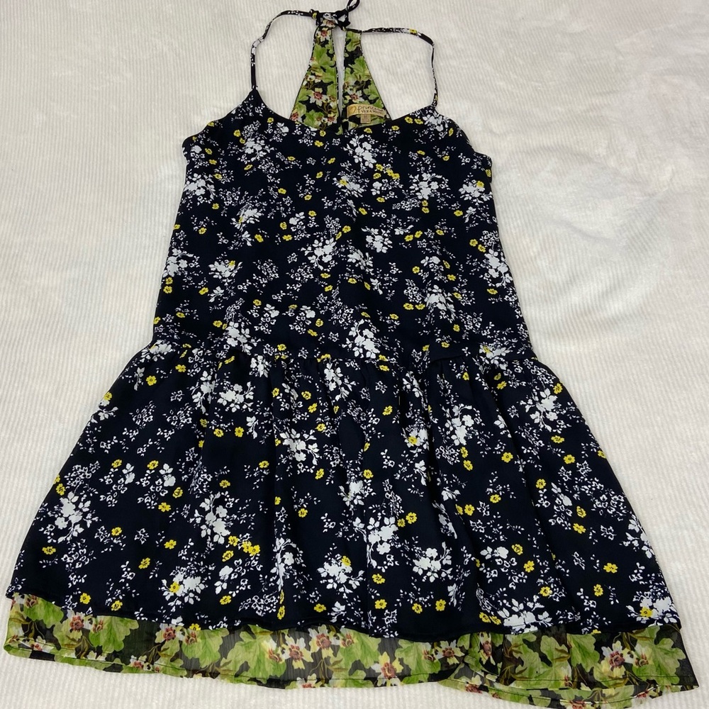 Princess Vera Wang sheer Light lined Halter Dress size Medium